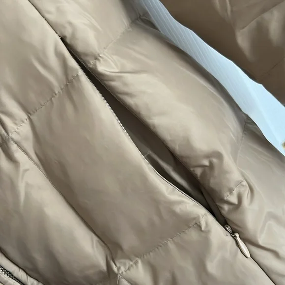 Tan Puffer Jacket - Picture 3 of 8